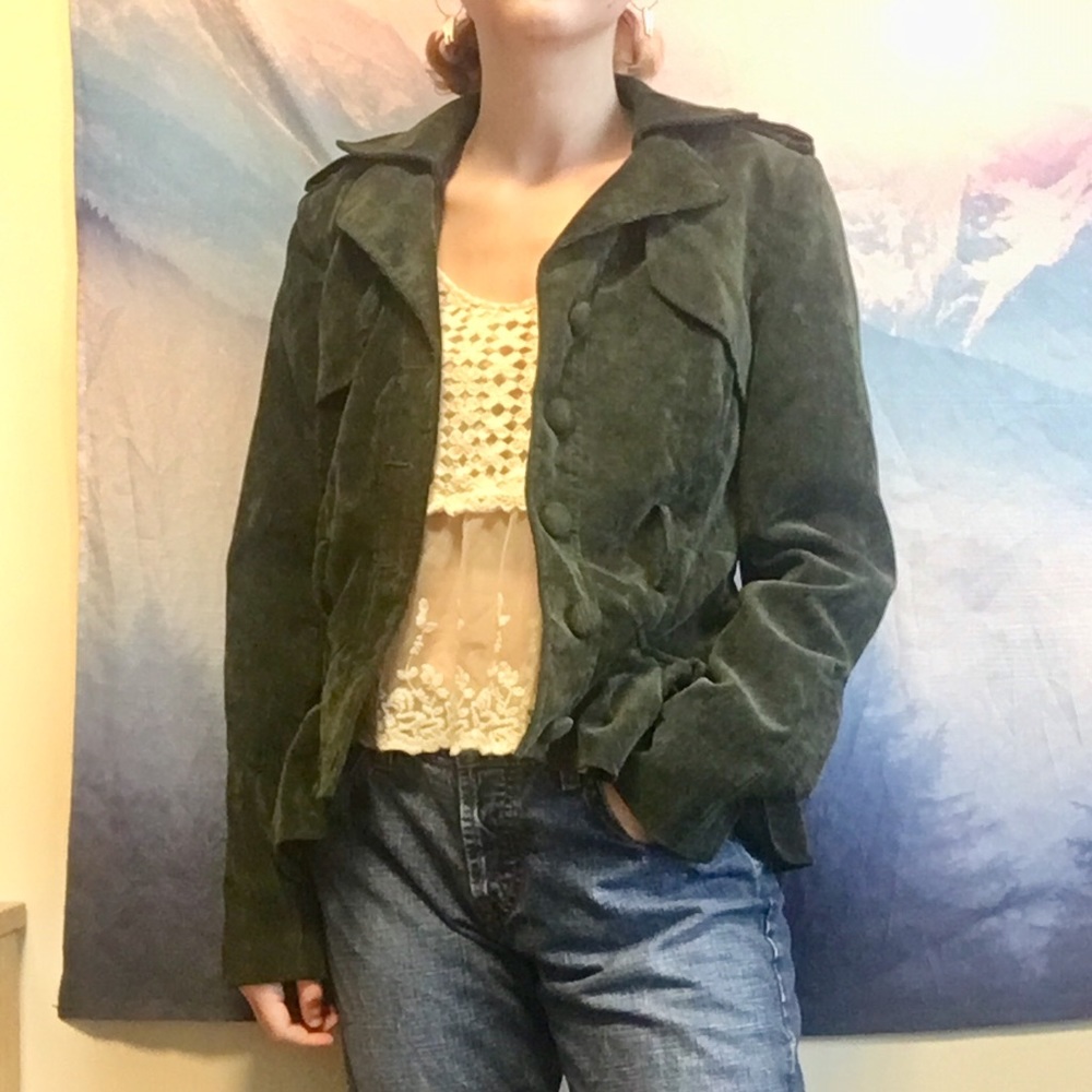 Corduroy Green Jacket